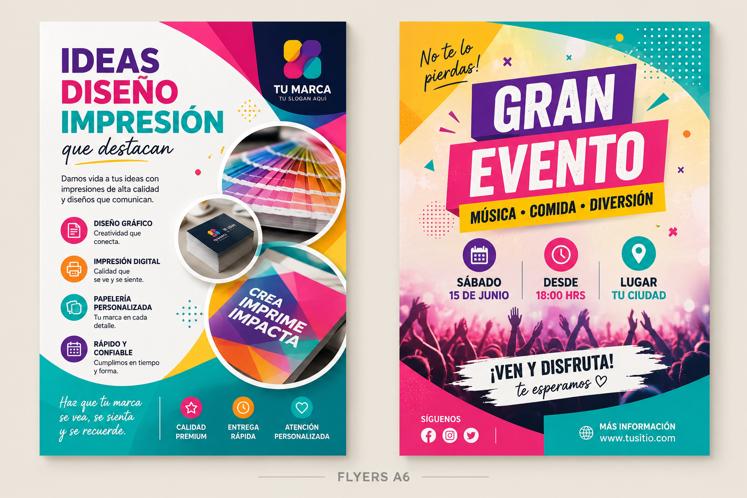 Flyer A6 (10x15cm) 4+4